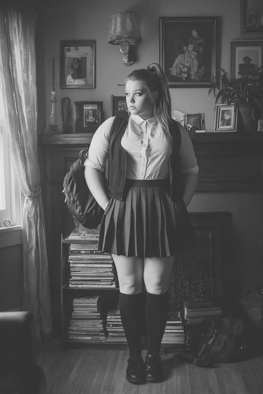 Schoolgirl Skort and Knee-High 90s Revival