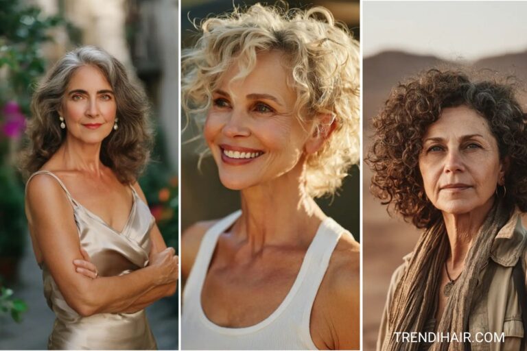 30 Curly Hairstyles for Thin Fine Hair Over 50