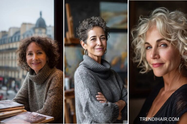 30 Hairstyles for Thin Fine Curly Hair Over 60