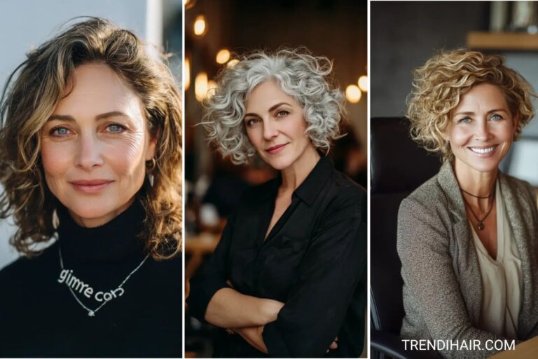 33 Very Layered Medium Curly Hairstyles for Women Over 50