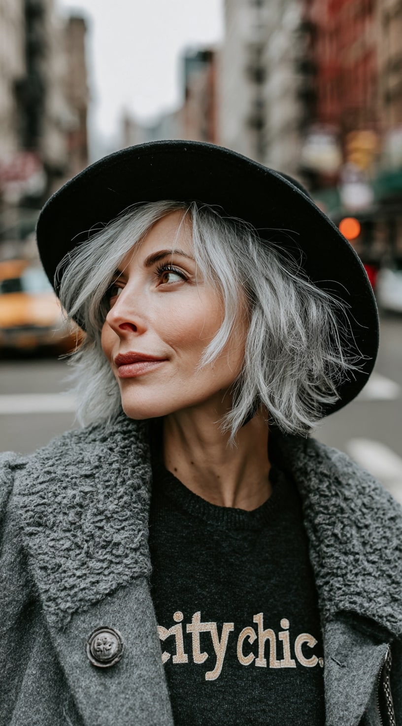 Chic Ways to Style a Winter Hat with Short Hair