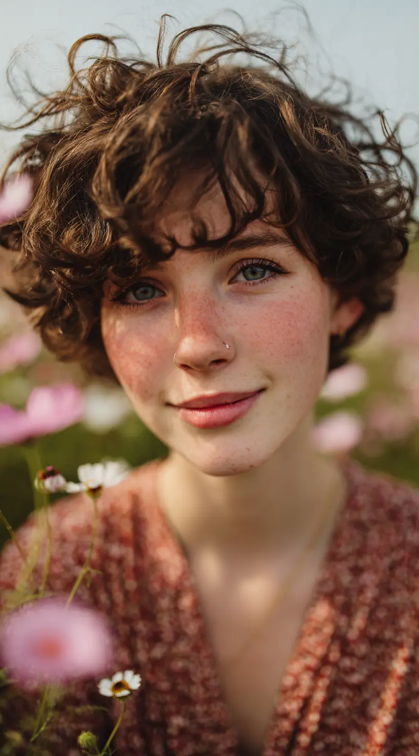 Textured Long French Bob with Soft Bangs