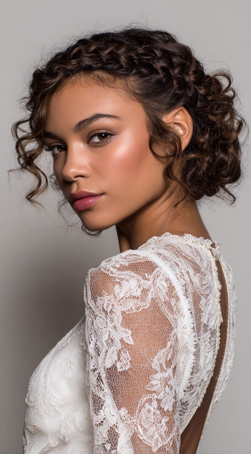 Blunt Cut Long French Bob with Glossy Curls