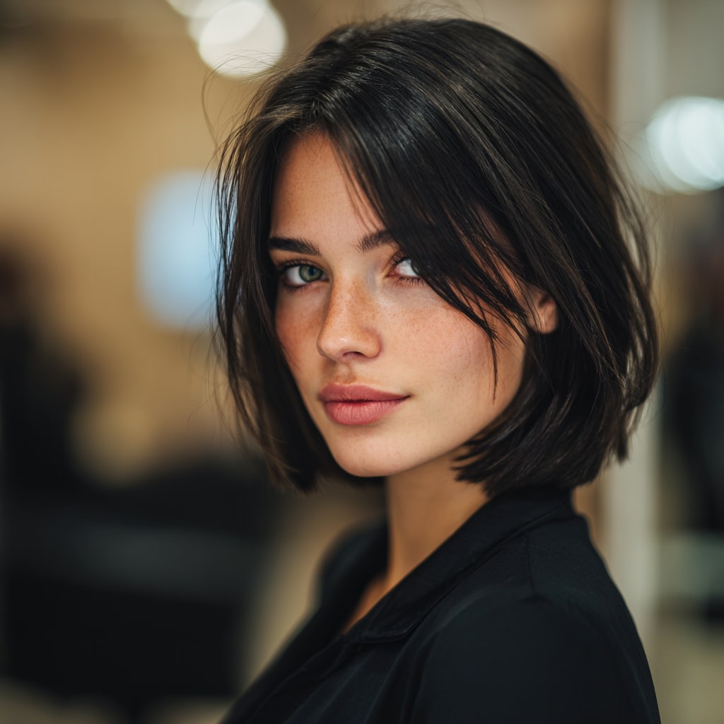 Subtle Brunette Ombre Bob