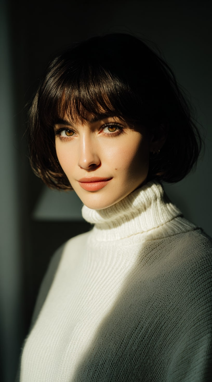 Blunt Bob with Soft Bangs