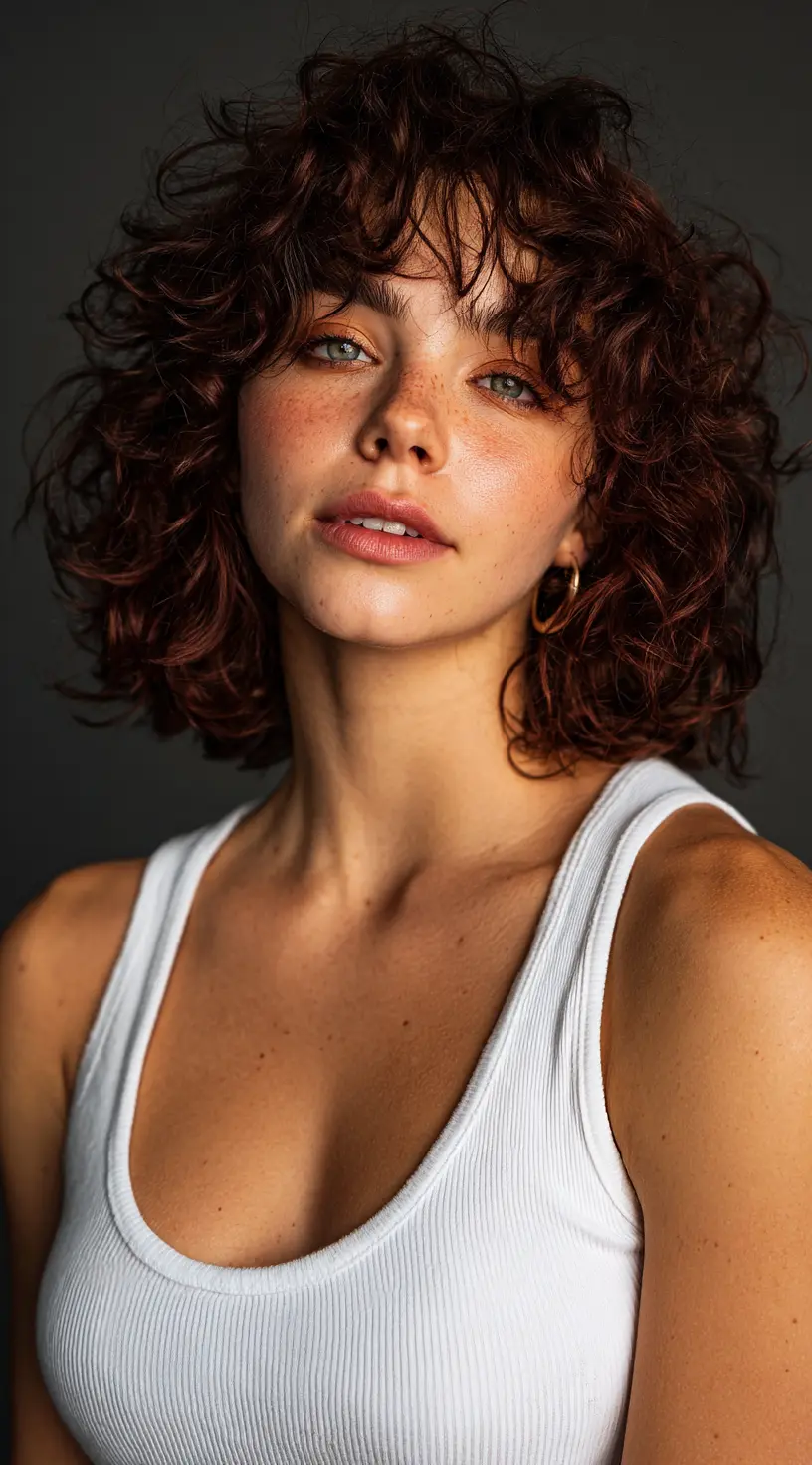 Chocolate Cherry Balayage for a Bold Glow