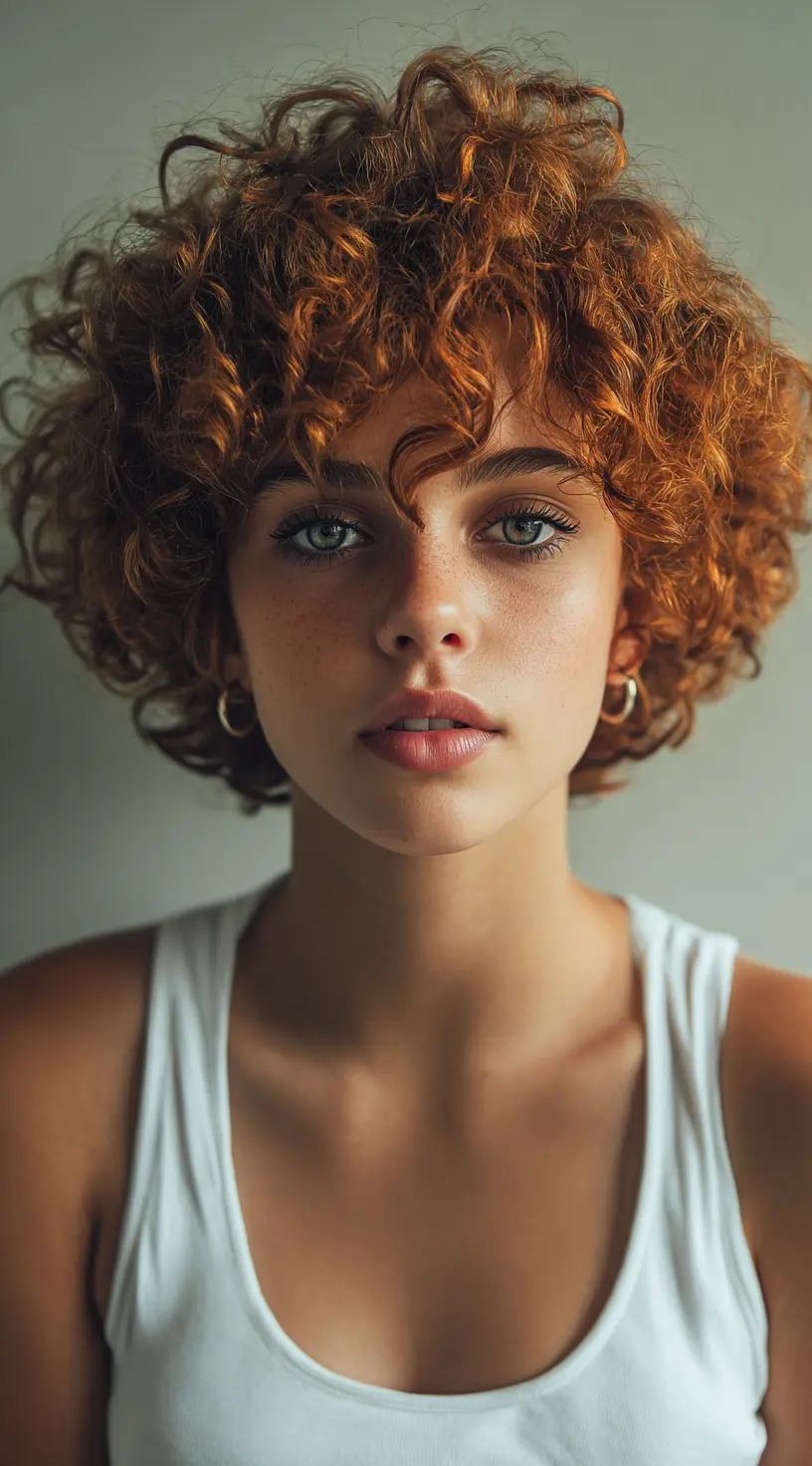 Curly Shag French Bob Fusion