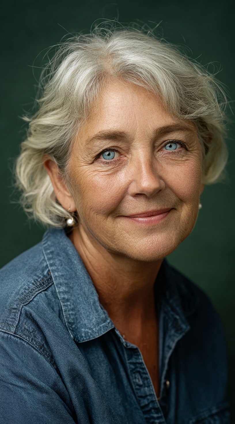 Feathered Silver Layers