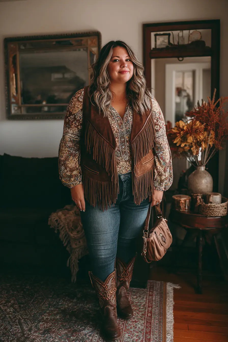Fringe Vest with Country Boho Spirit