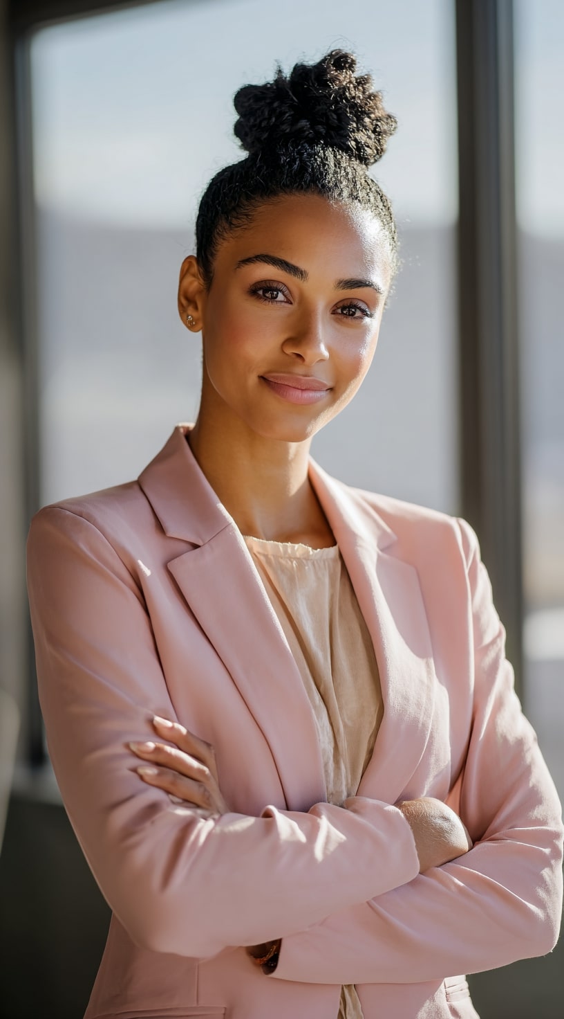 3. Sleek High Bun Grace