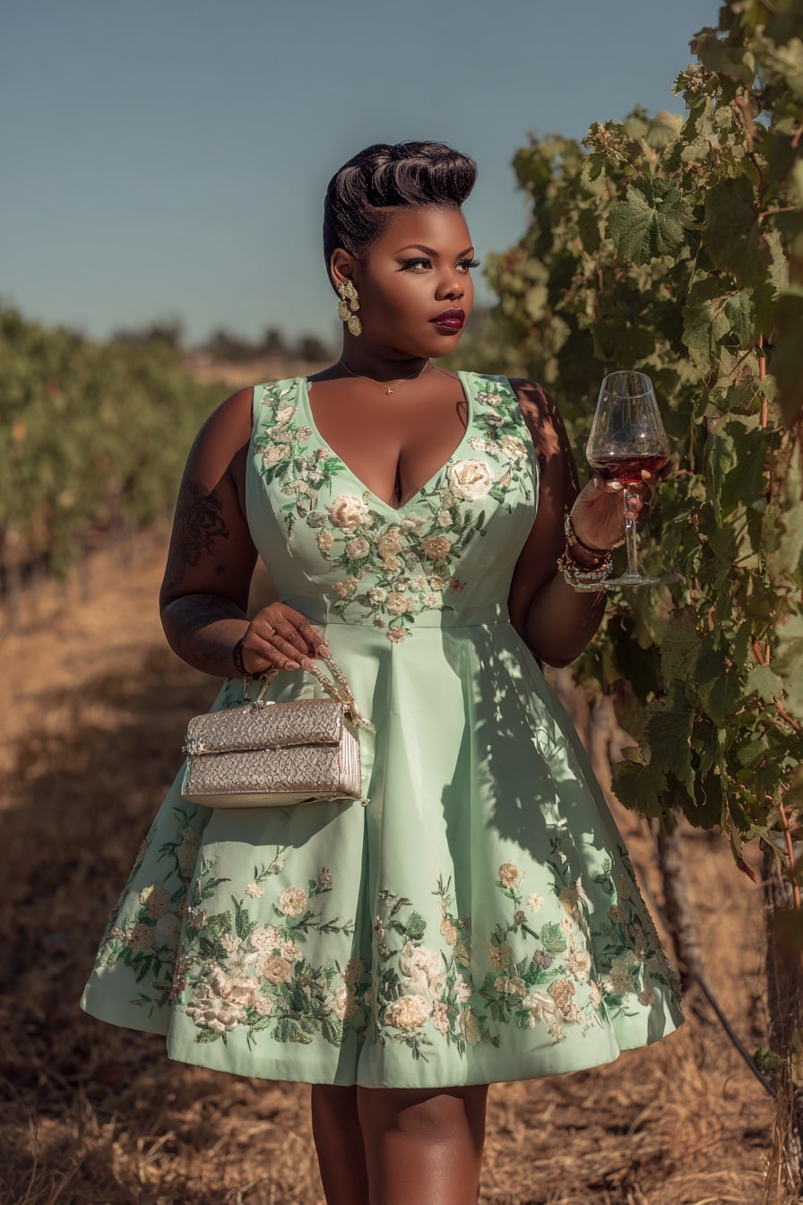 Draped Maxi Dress + Side Slit