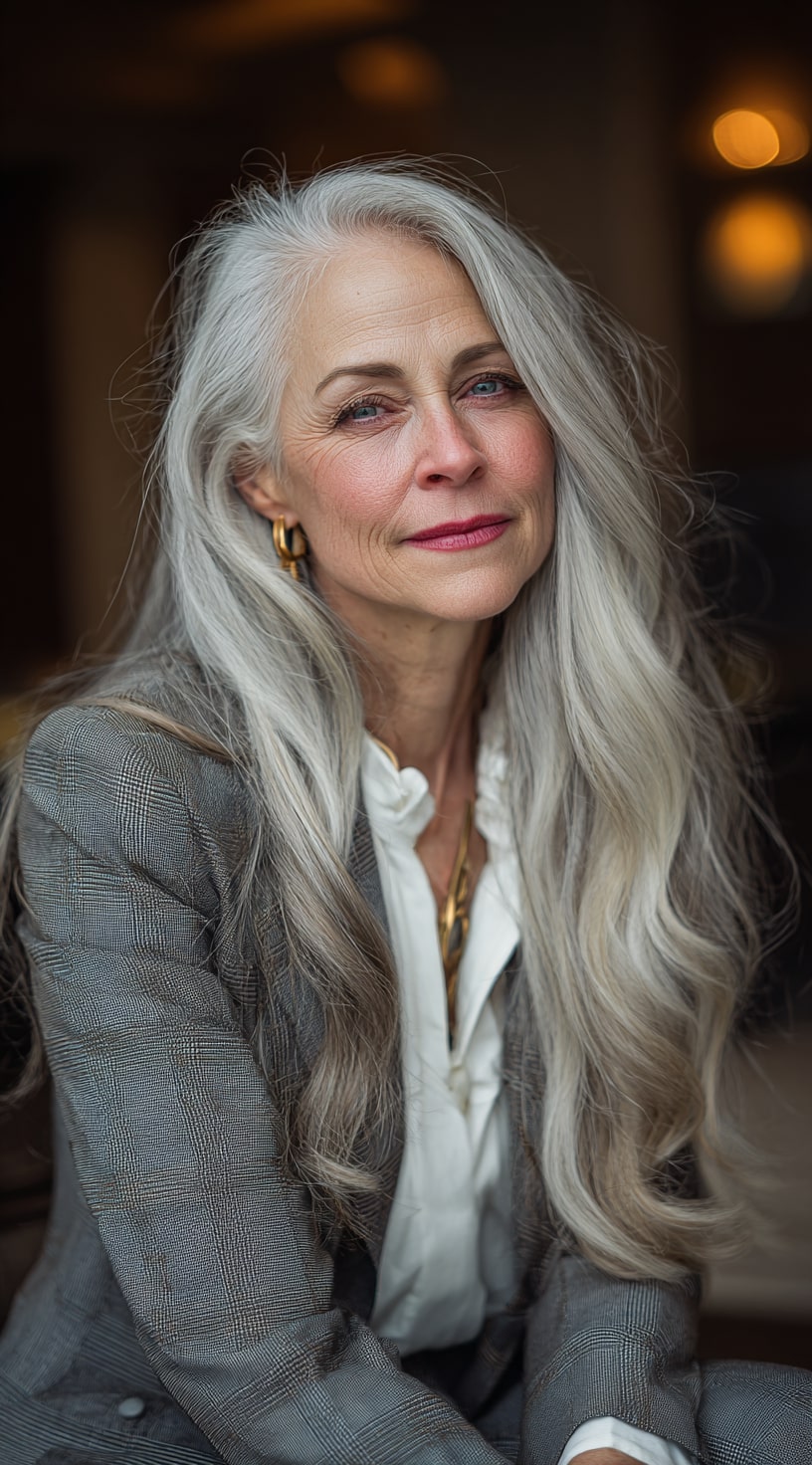 Flowing Layers with Side Part