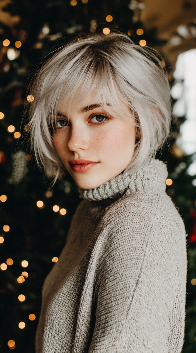 Ash Blonde Bob Wig Modern Sophistication