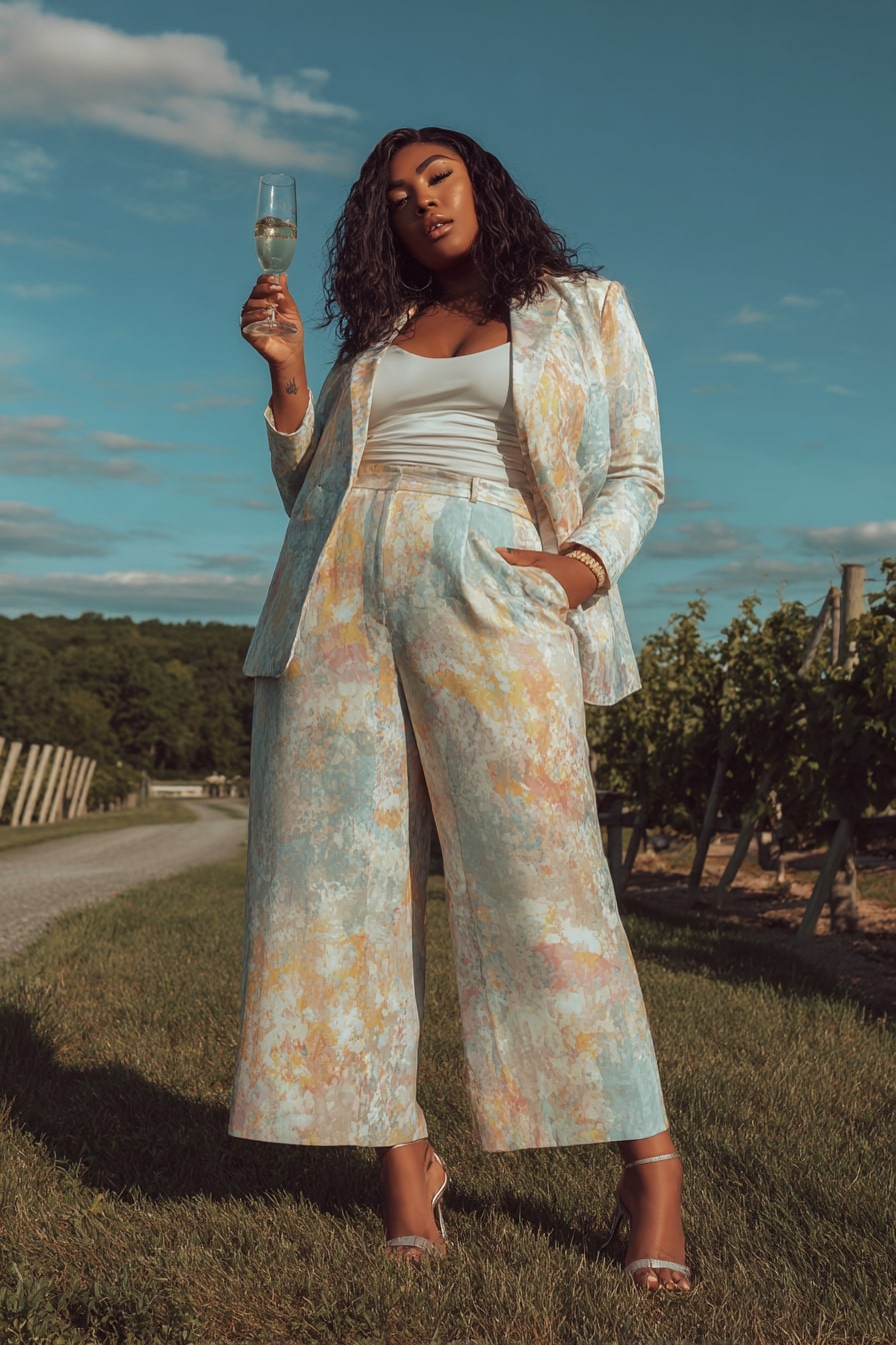 Ruffled Mini Dress + Floral Print