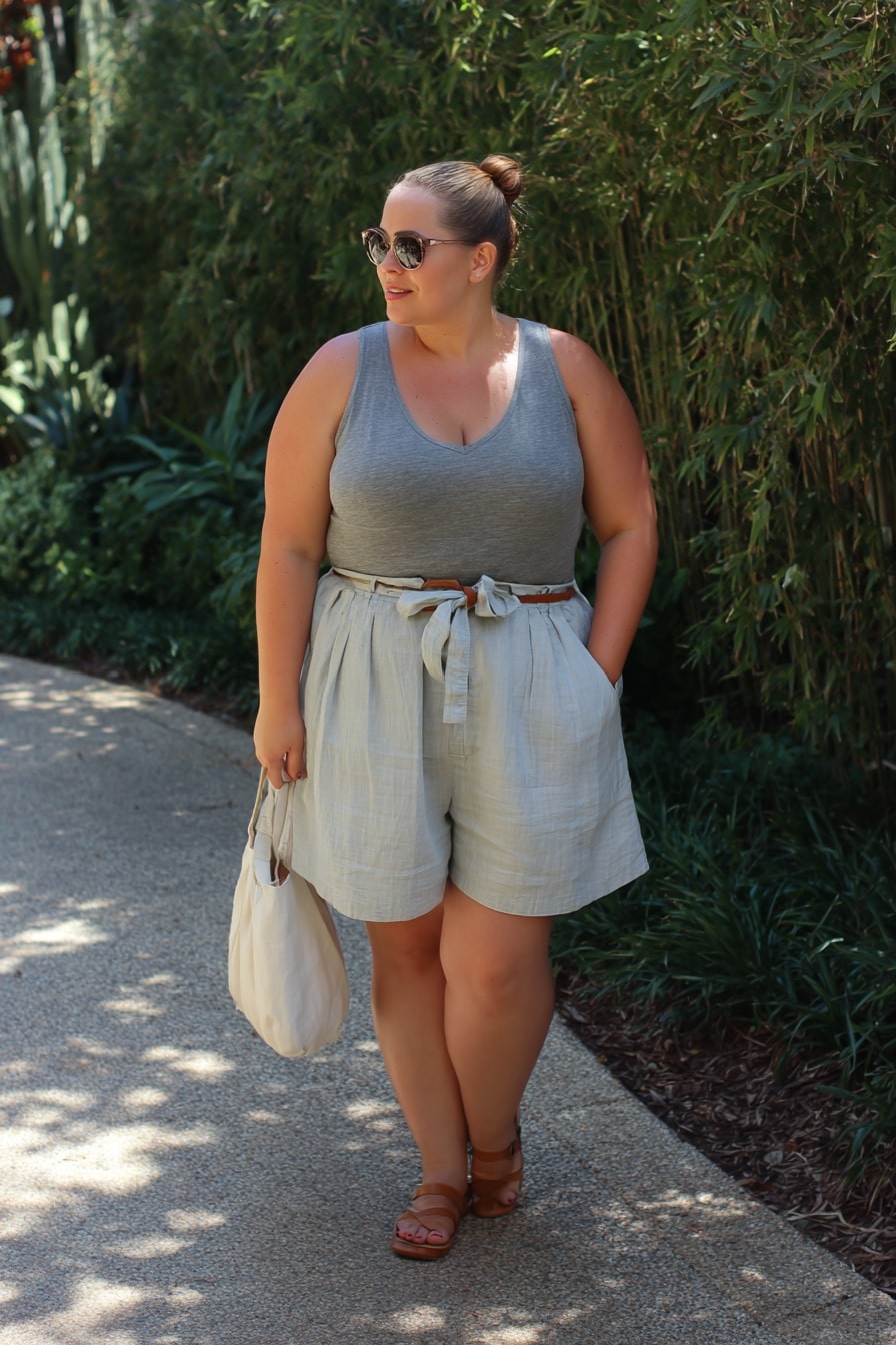 Breezy Tank and Paperbag Shorts Combo