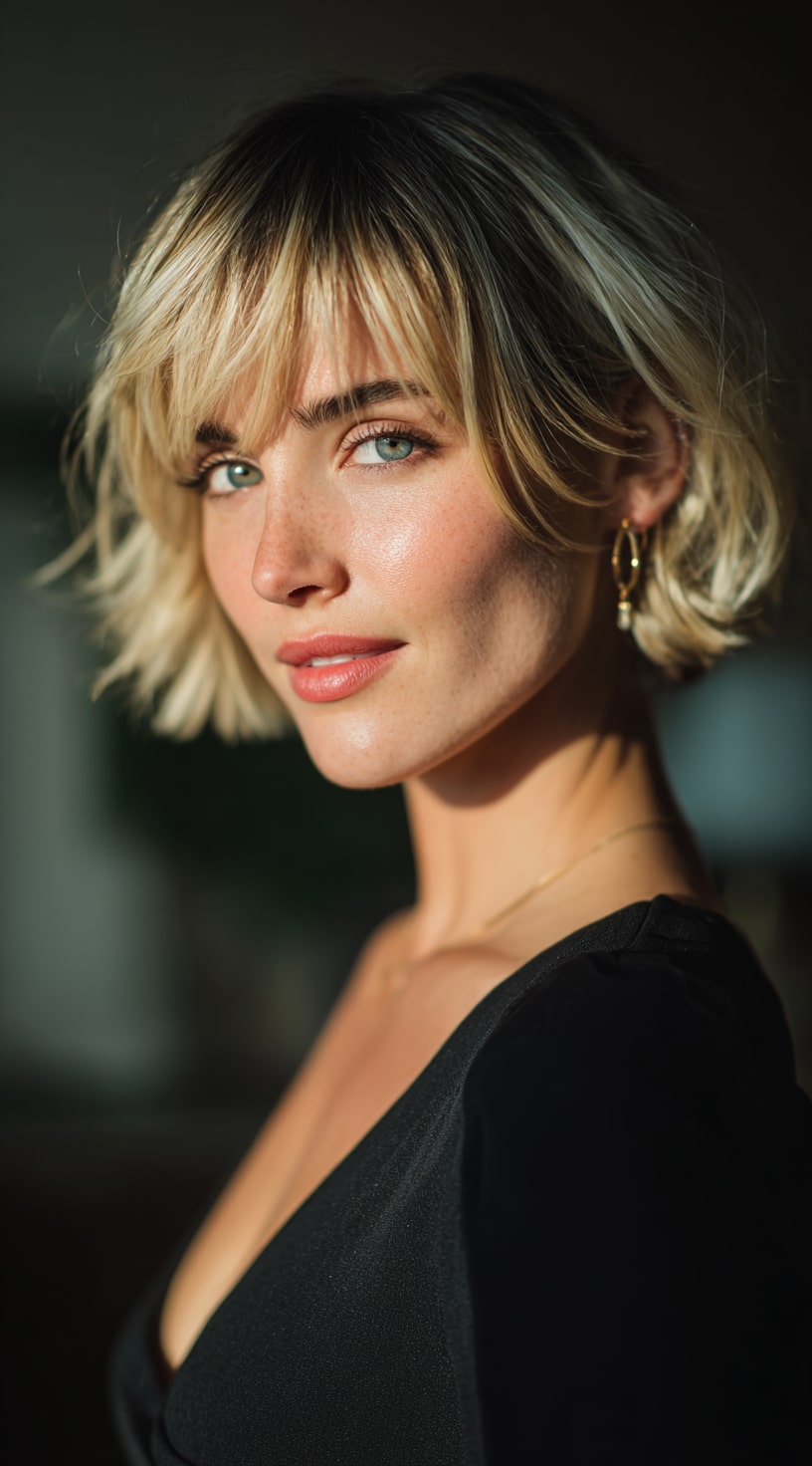 Stacked Bob with Cinnamon Swirls