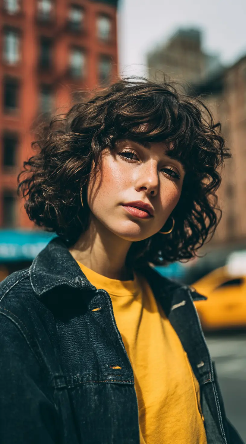 Choppy Long French Bob with Street Style Vibe