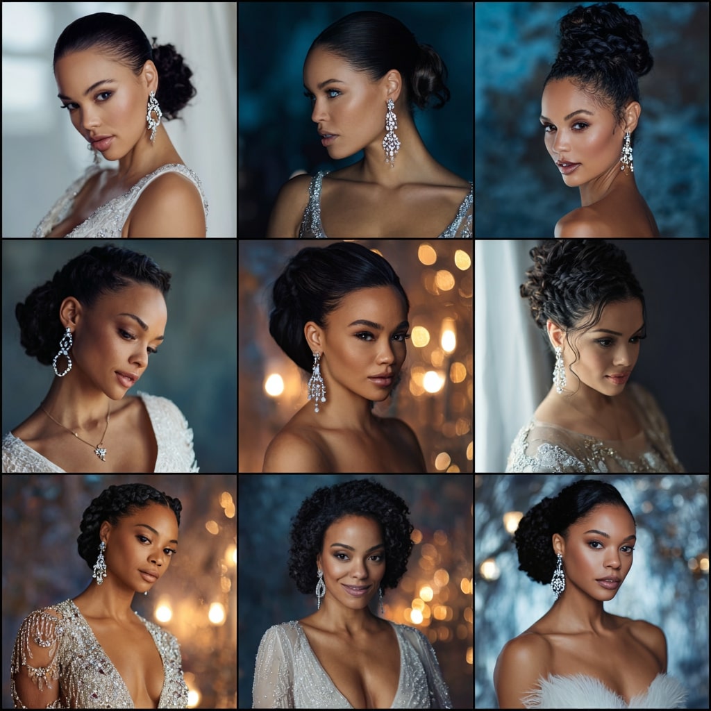 Chic Chignon with a Metallic Headband