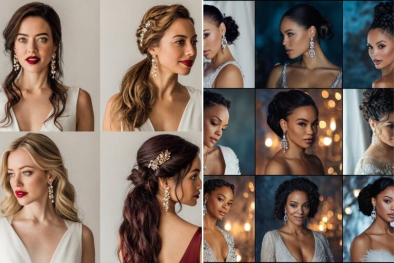 Elegant and Festive New Year’s Wedding Hairstyles to Ring in the New Year in Style