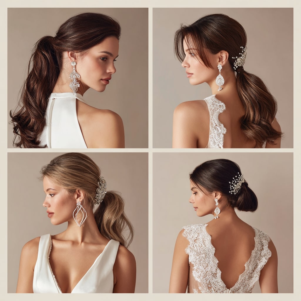 Voluminous Half-Up Half-Down with Waves