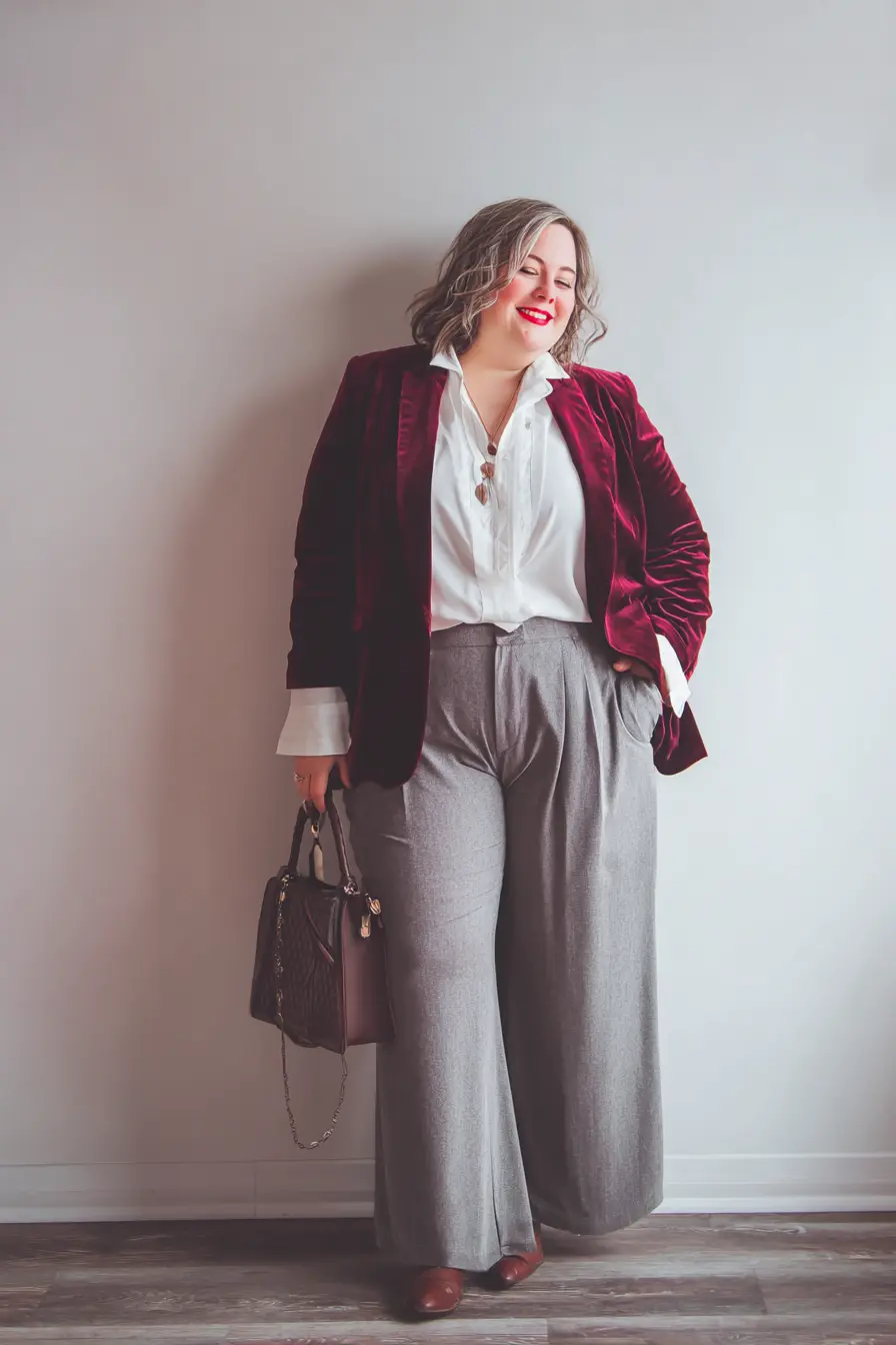 Velvet Blazer + Soft-Drape Trousers Pairing