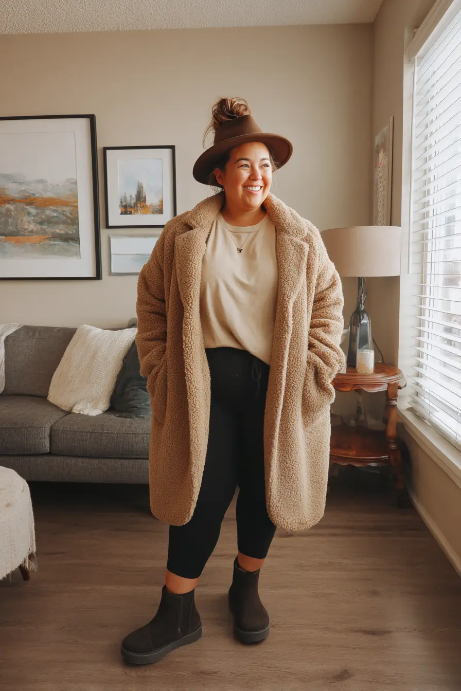 Effortless Warmth with a Teddy Coat