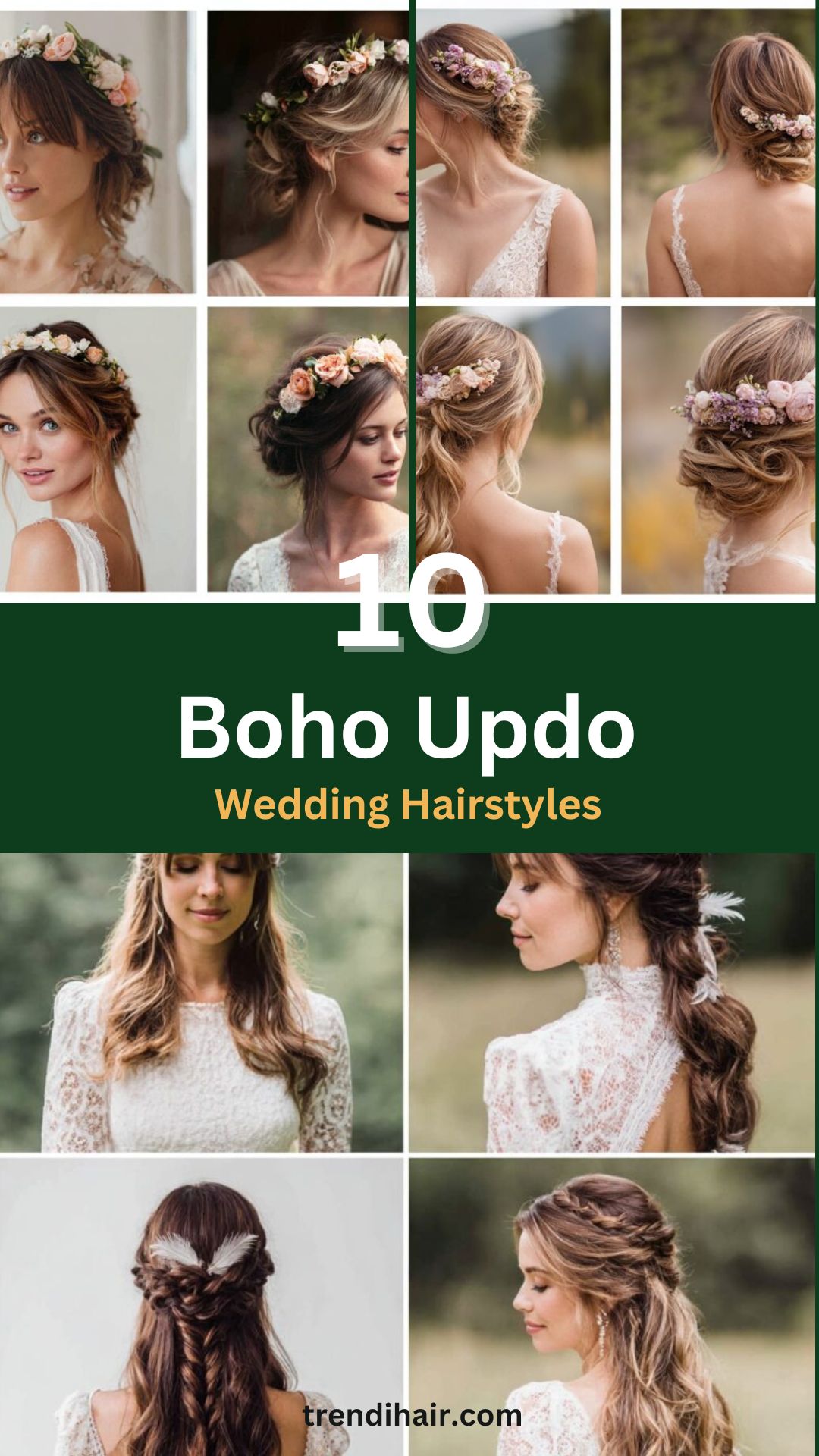 10 Boho Updo Wedding Hairstyles [You’ll Want to Pin Immediately]
