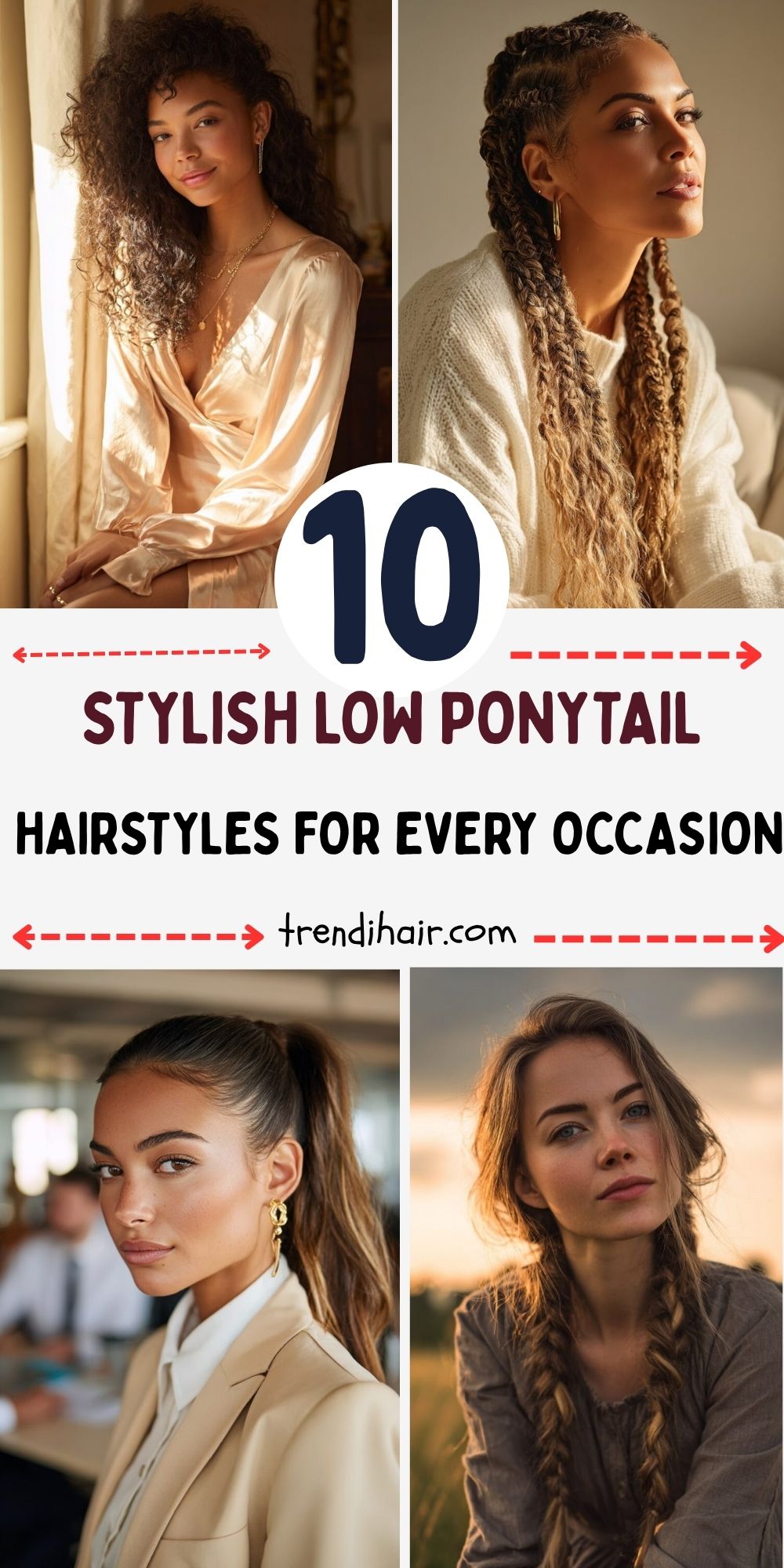 10 Stylish Low Ponytail Hairstyles for Every Occasion