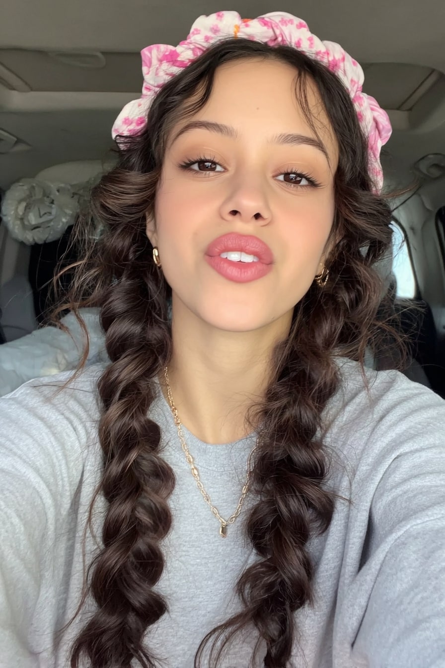 Bandana Pin-Curl Braids