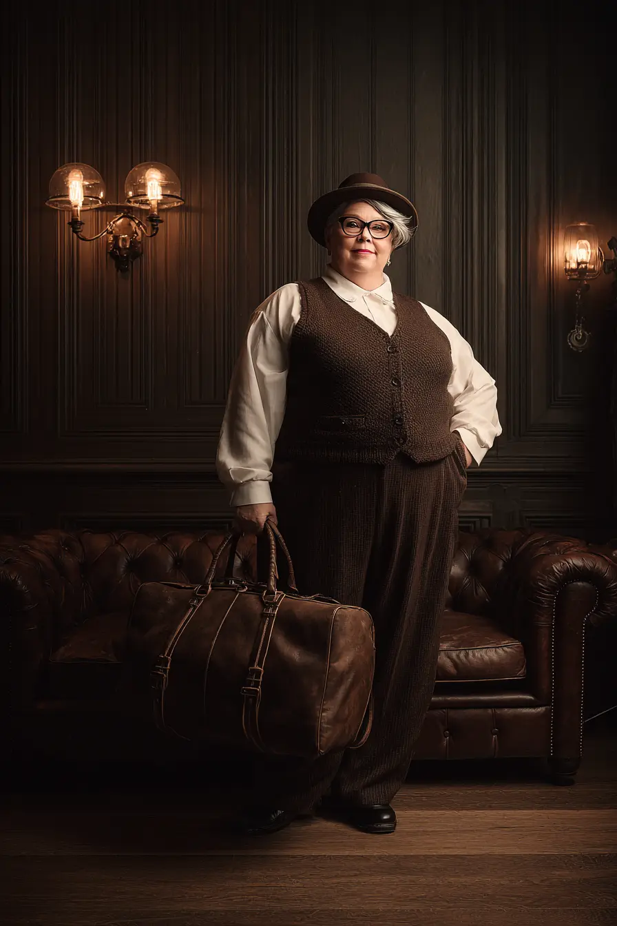 Wool Vest + Pleated Trousers