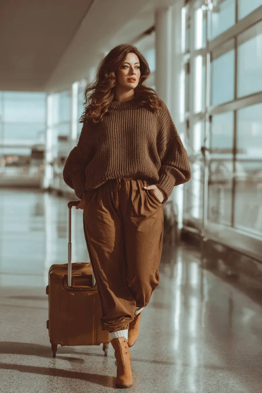 Ribbed Tunic Sweater + Soft Tapered Pants