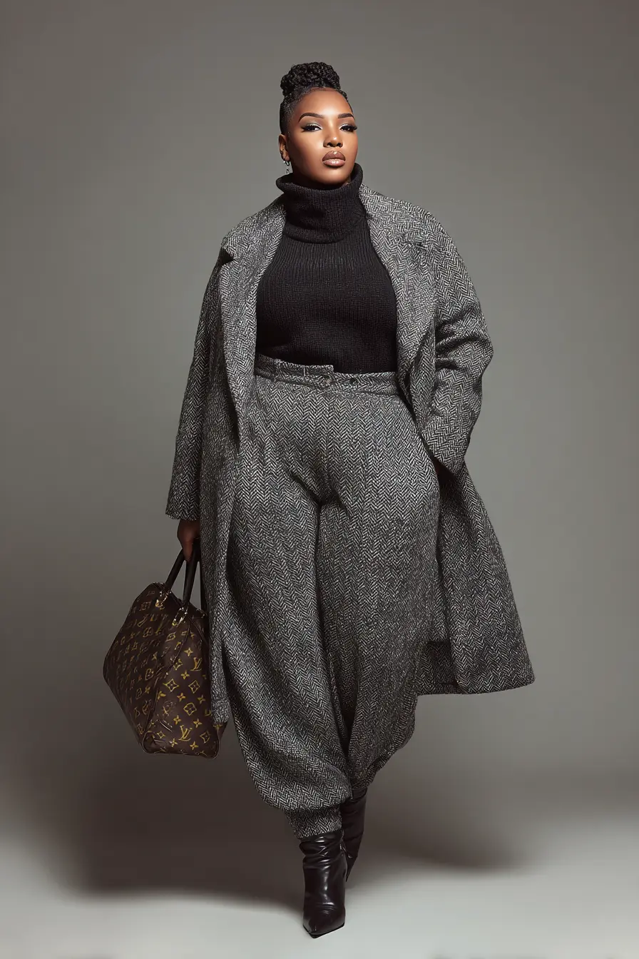 Sleek Fall Layers with a Wool Coat