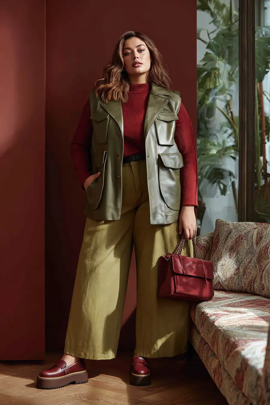 Earthy Utility Layers for Bold Fall Style