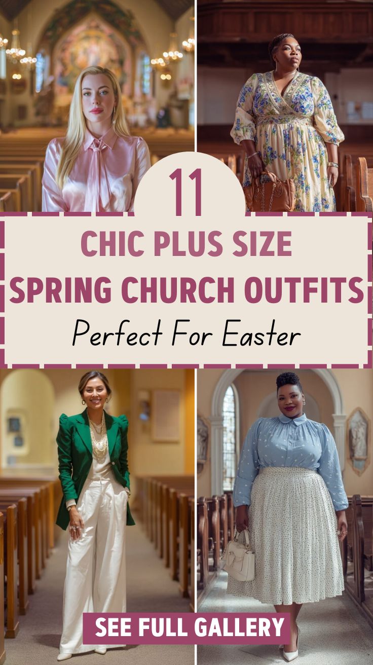 11 Chic Plus Size Spring Church Outfits Perfect For Easter
