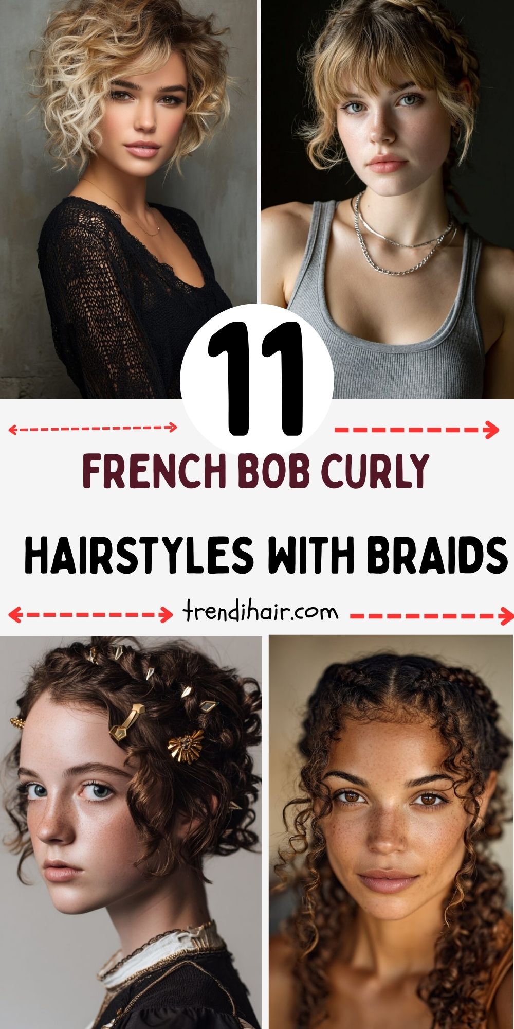 11 French Bob Curly Hairstyles with Braids