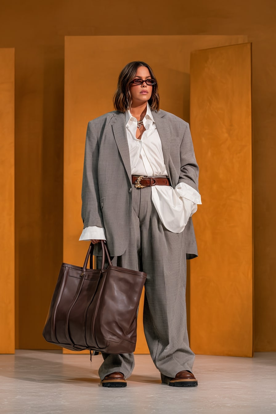 Oversized Blazer + Relaxed Trousers