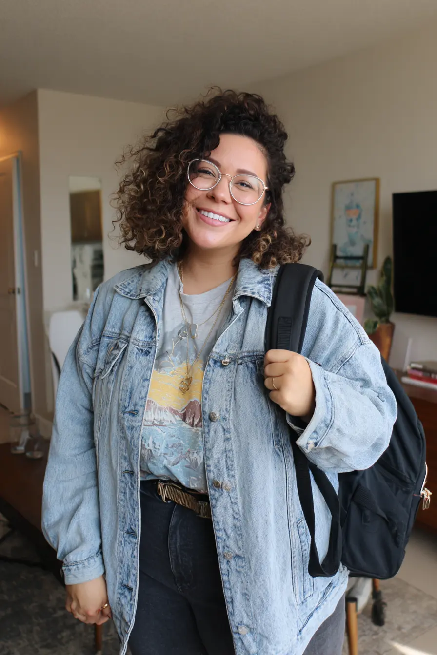 Laid-Back Fall Style with a Denim Jacket