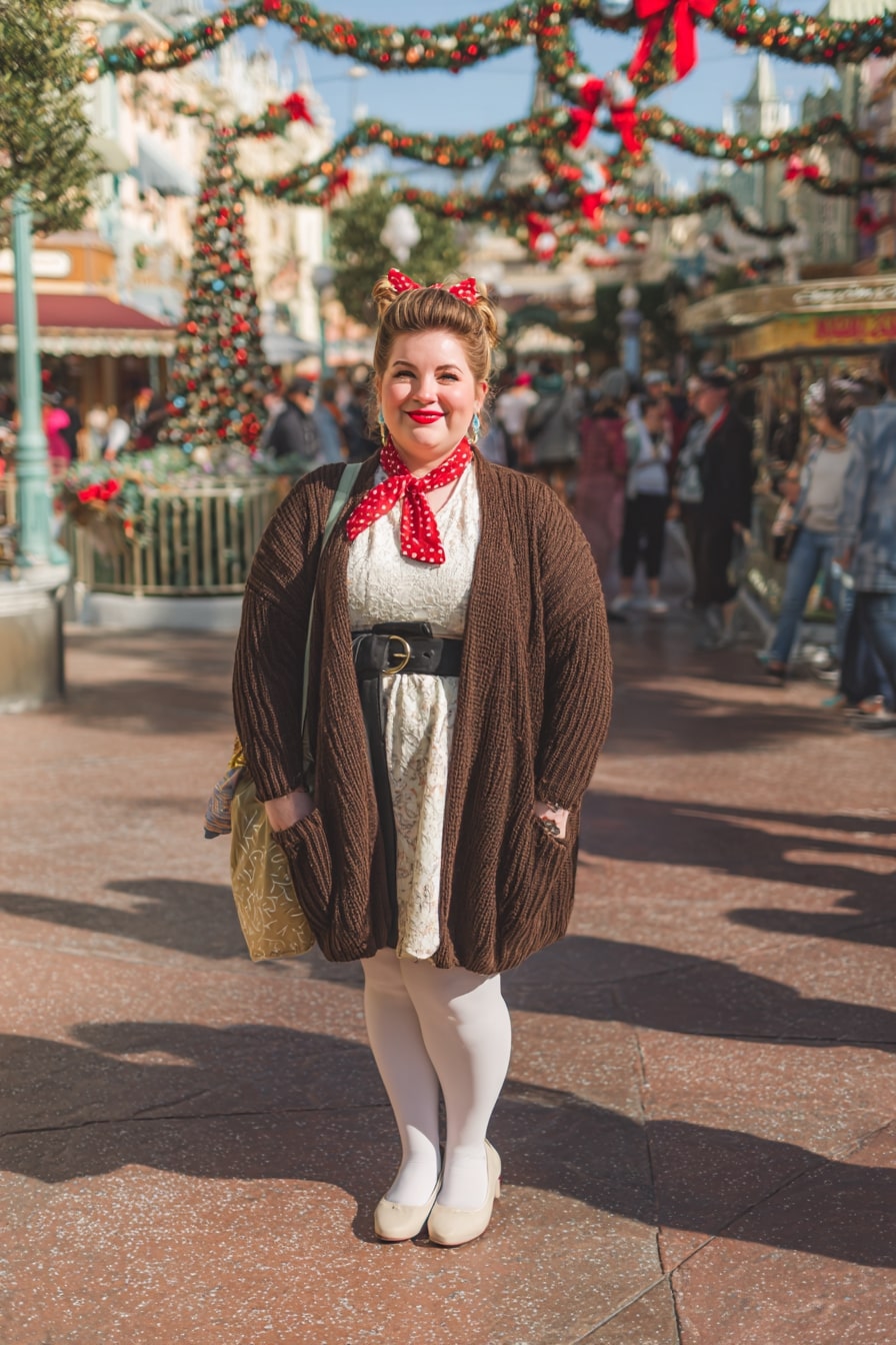 Vintage Holiday Disney Winter Look