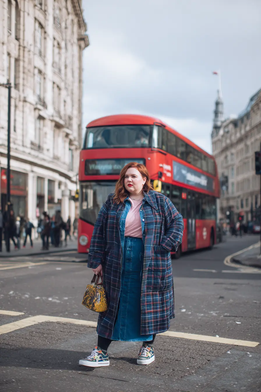 Soft Knit Layers With Statement Earrings for a Warm London Fall Look