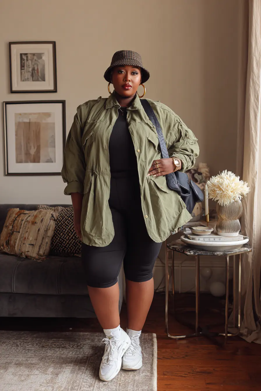 Utility Jacket + Bike Shorts