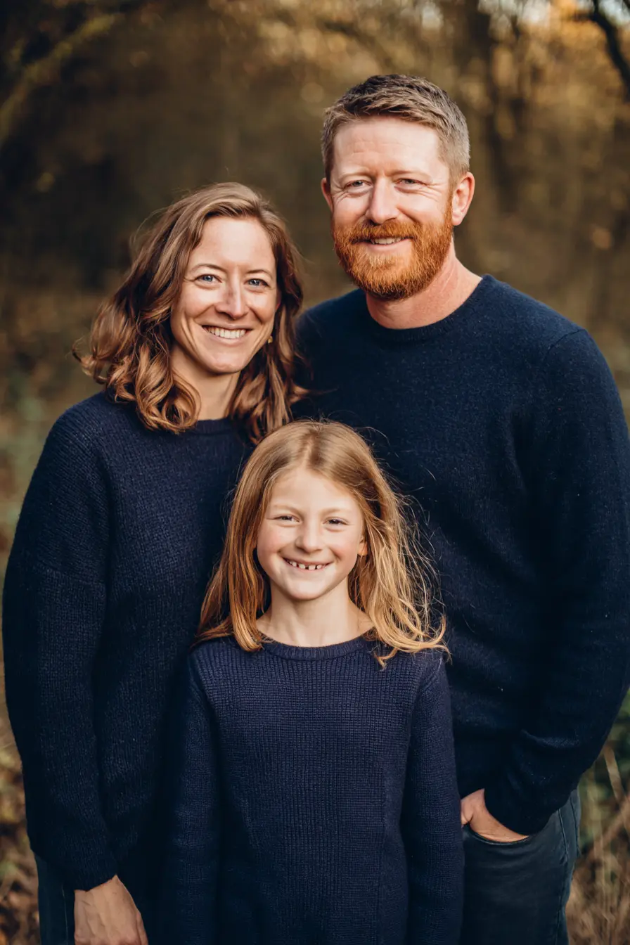 Navy Cable Knit Sweater + Minimal Layers