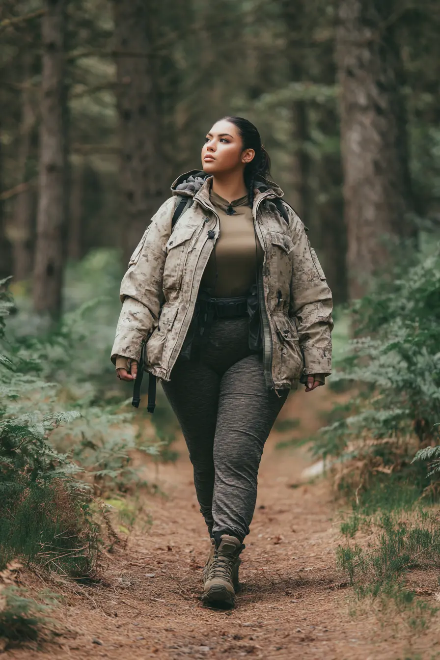 Military Jacket + Cargo Leggings