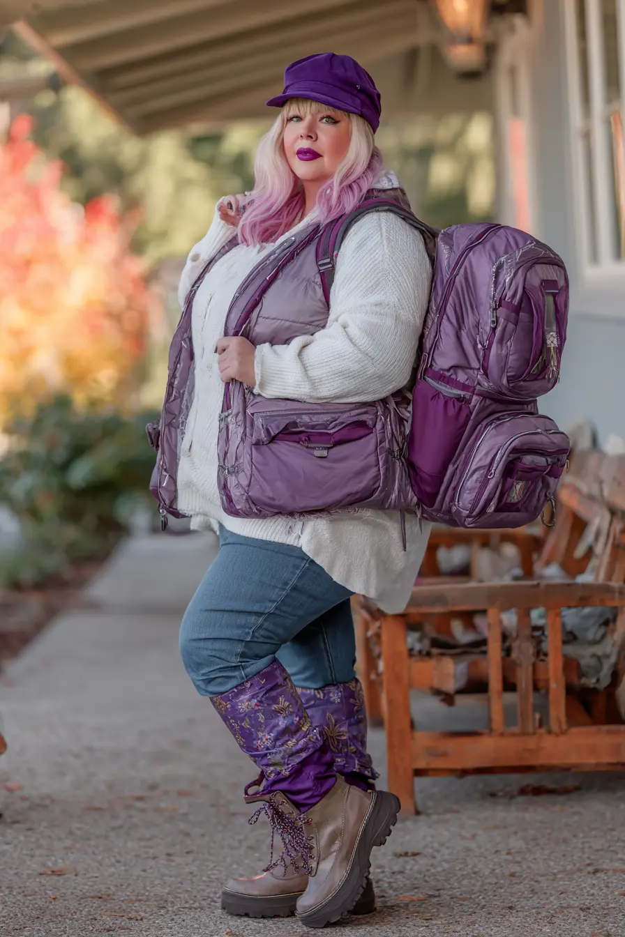 Puffer Vest + Cozy Sweater Layers