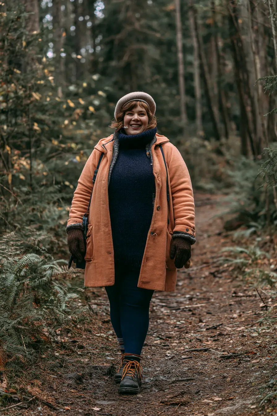 Peacoat + Hiking Tight