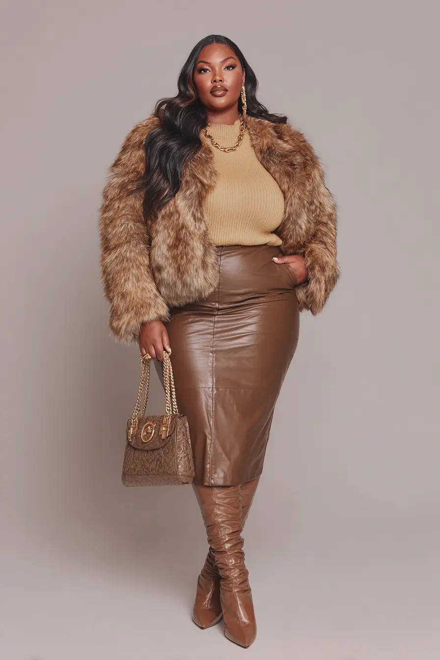 Cable Knit Sweater Dress + Chunky Scarf Laye