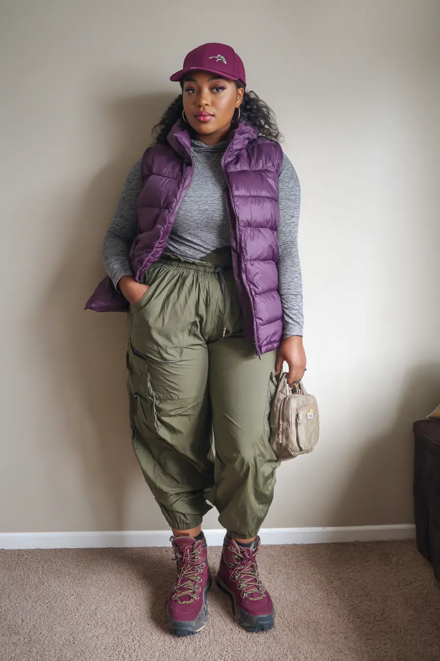 Puffer Vest + Cargo Pants Outdoor Edge