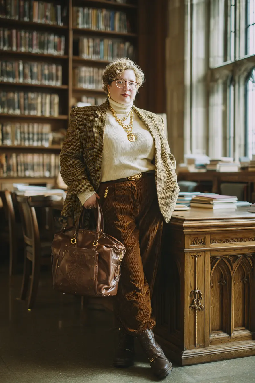 Structured Blazer + Corduroy Trousers