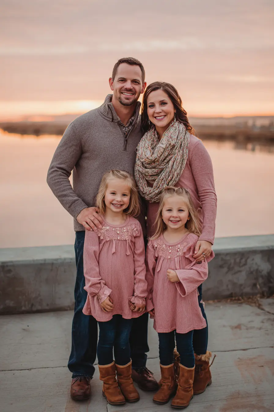 Mauve Knit Layers + Warm Earthy Boots