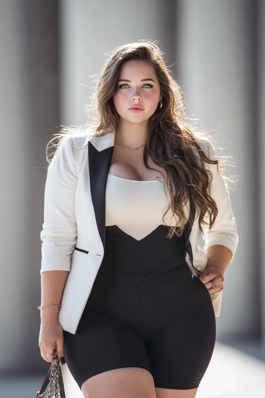 Chic Confidence with a Monochrome Edge