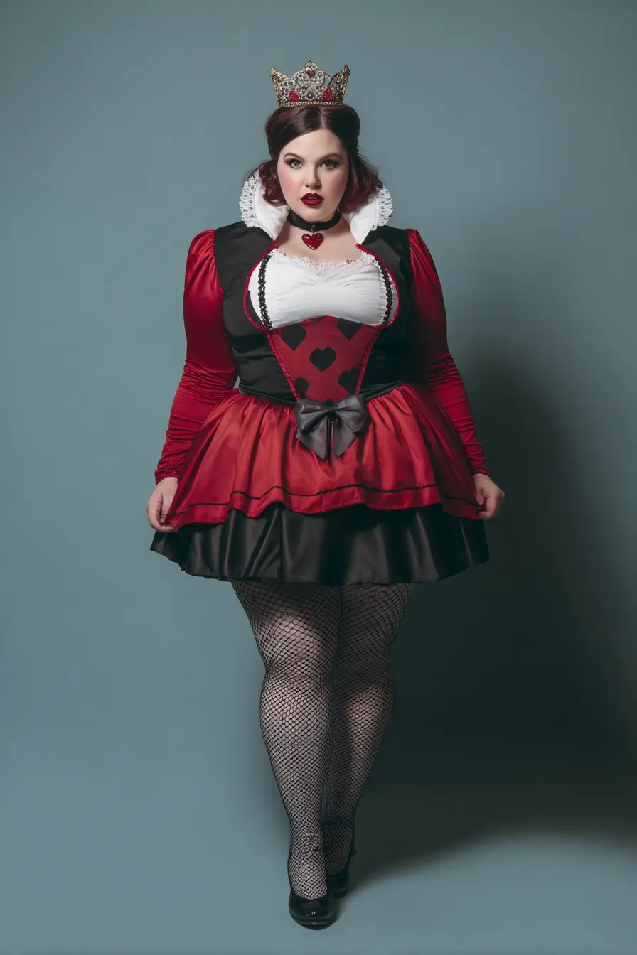 Regal Corset Dress + Fishnet Tights